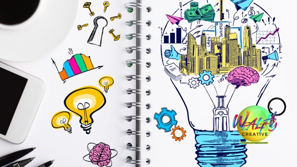 Creativity planner and notebook image.