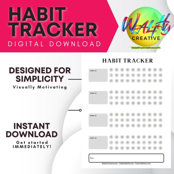 Unleash Your Potential: Printable Habit Tracker!