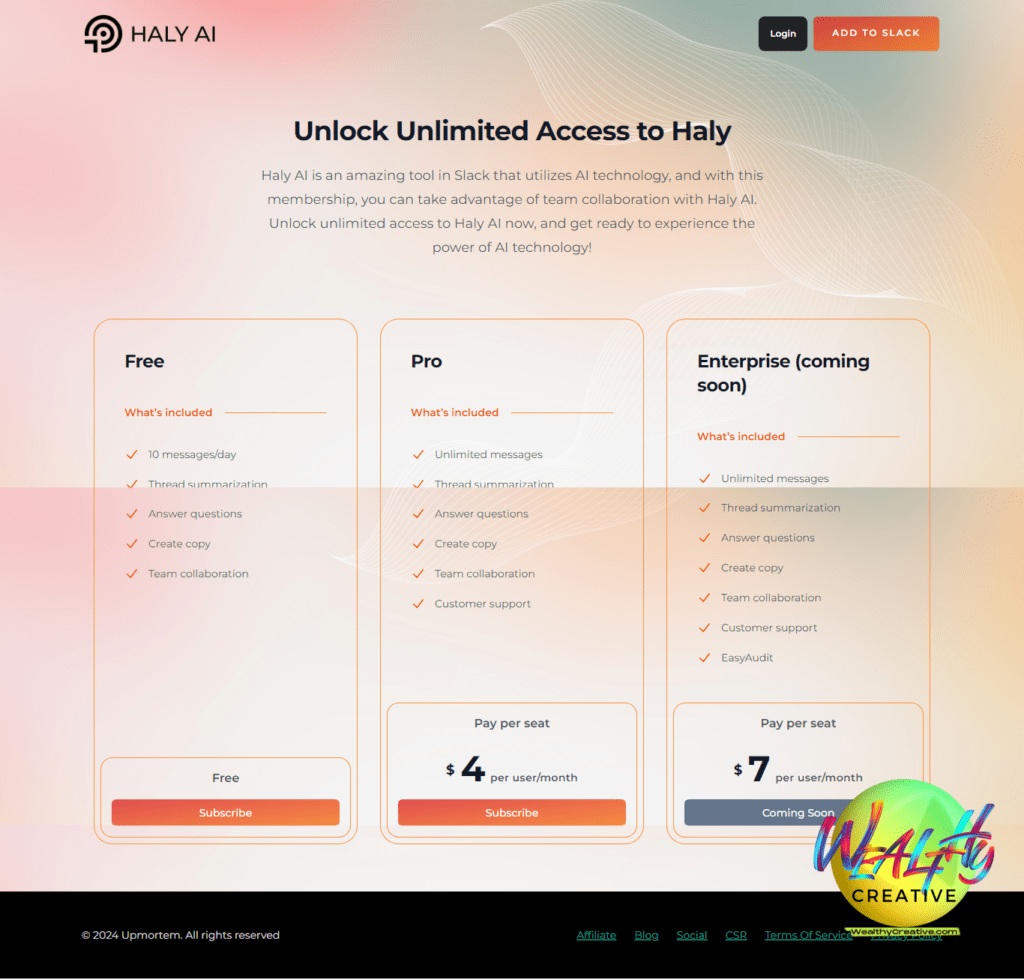 Screenshot of Haly AI website homepage, showcasing its AI design tools and features.