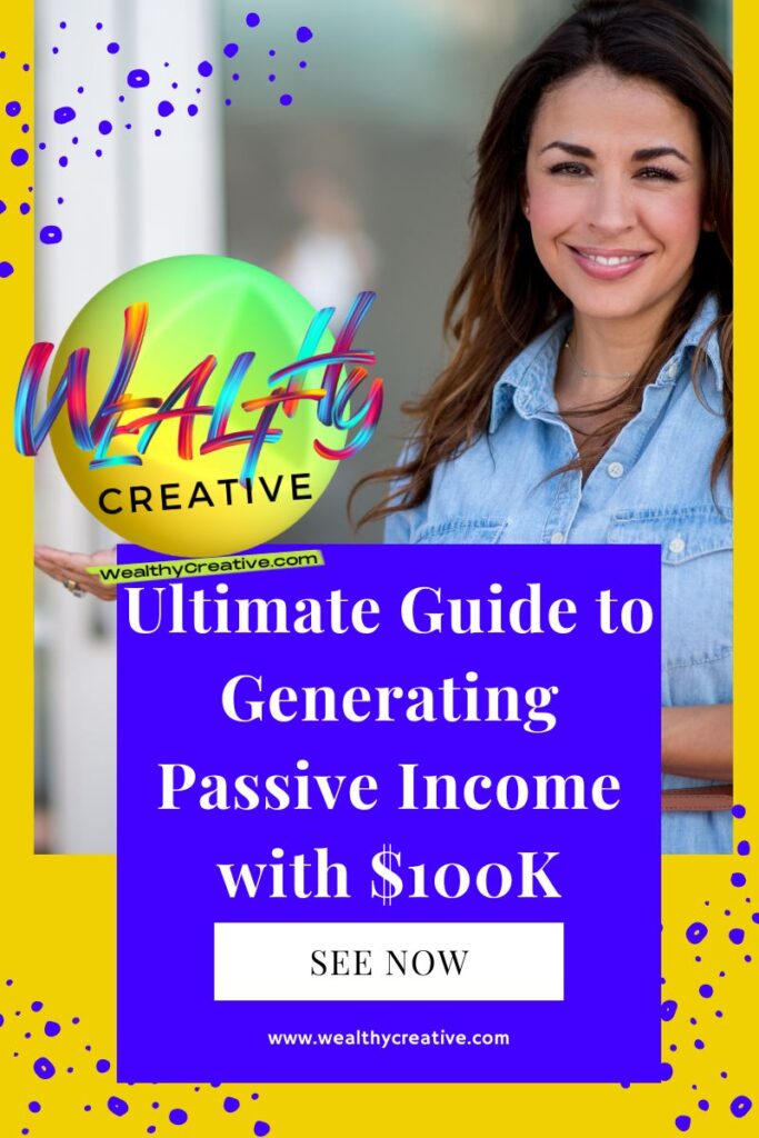 The Ultimate Guide to Generating Passive Income with $100k! Person holding a piggy bank and a stack of money