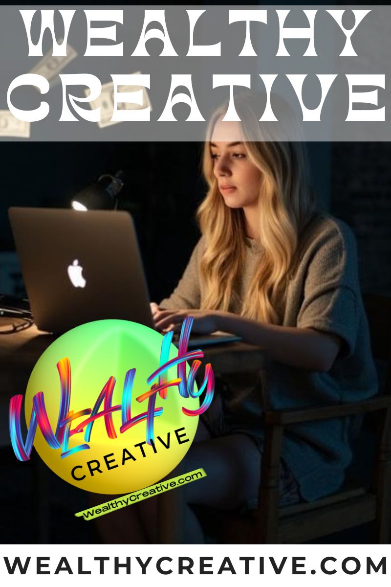 Student happily engaged in a hobby that's also generating income.