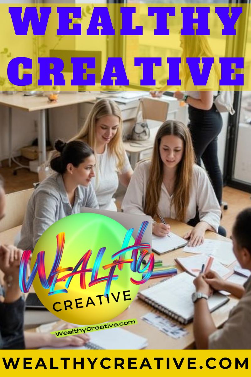 Students discreetly counting money, symbolizing a successful side hustle.