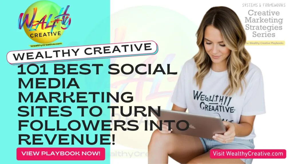 101 Best Social Media Marketing Sites to Turn Followers into Revenue | View The Wealthy Creative Playbook Now! Visit WealthyCreative.com Today.