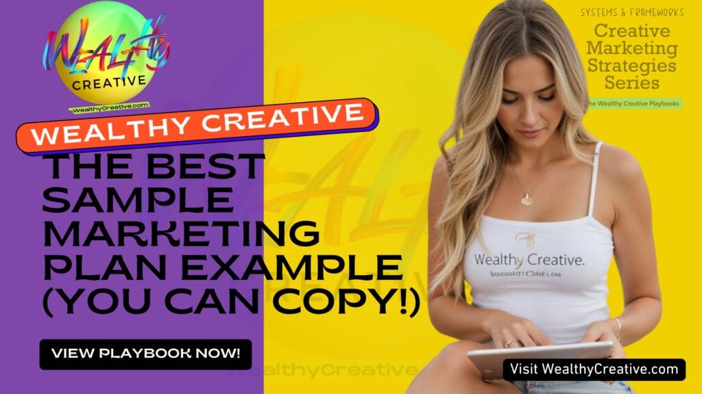 The Best Sample Marketing Plan Example | View The Wealthy Creative Playbook Now! Visit WealthyCreative.com Today.