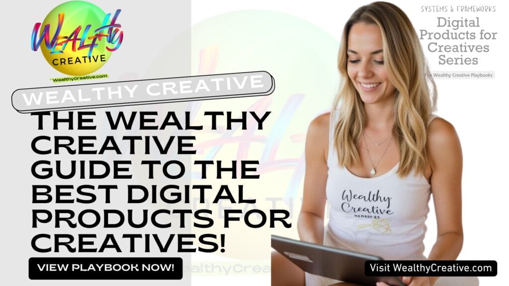 The Wealthy Creative Guide to the Best Digital Products for Creatives (And How to Profit From Them) | View The Wealthy Creative Digital Product Playbook Now! Visit WealthyCreative.com Today.