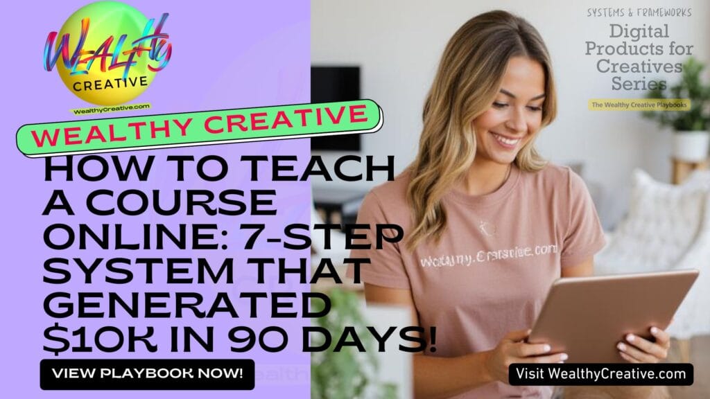 How to Teach a Course Online: Exact 7-Step Framework That Generated $10K in 90 Days!