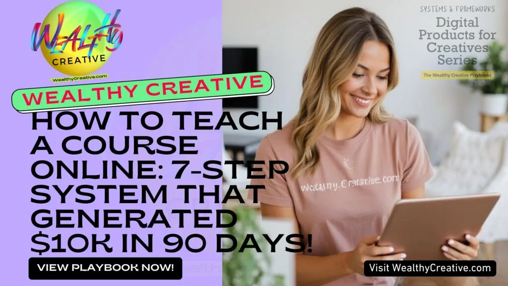 How to Teach a Course Online: Exact 7-Step Framework That Generated $10K in 90 Days!